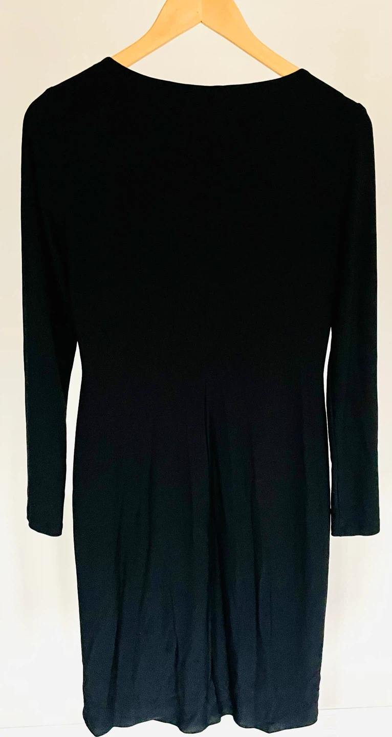 American Living Black and White Ruched Dress Size 6 - photo 4