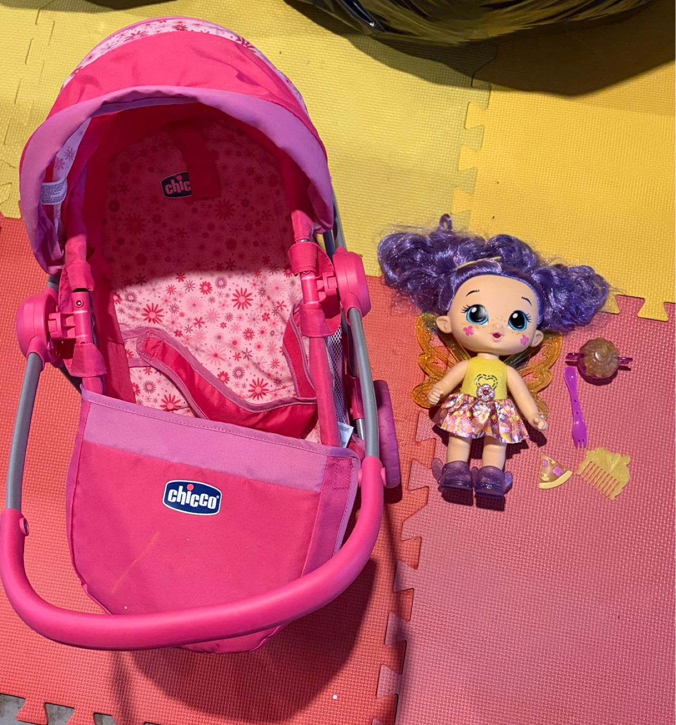 Chicco Doll Stroller with Fairy Doll and Accessories