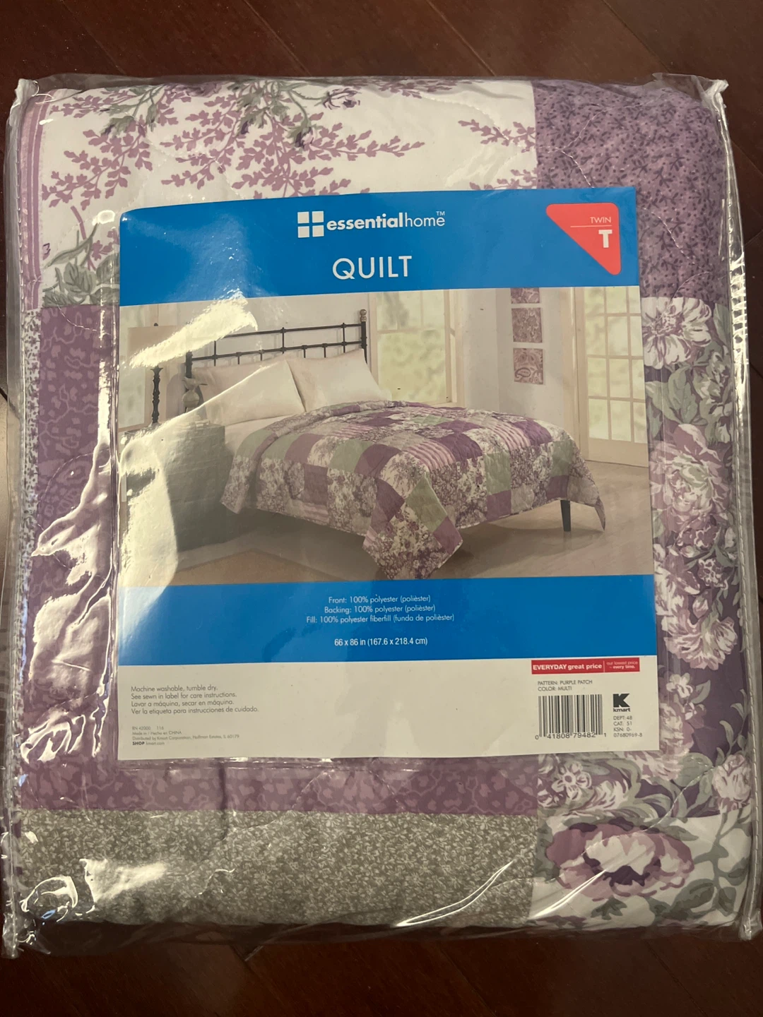 Essential Home Twin Quilt - Purple Patch