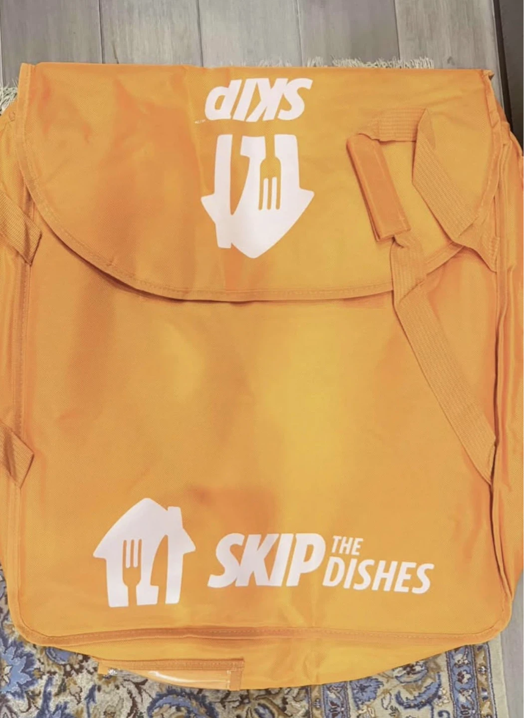 SkipTheDishes pizza  Delivery Bag - Orange