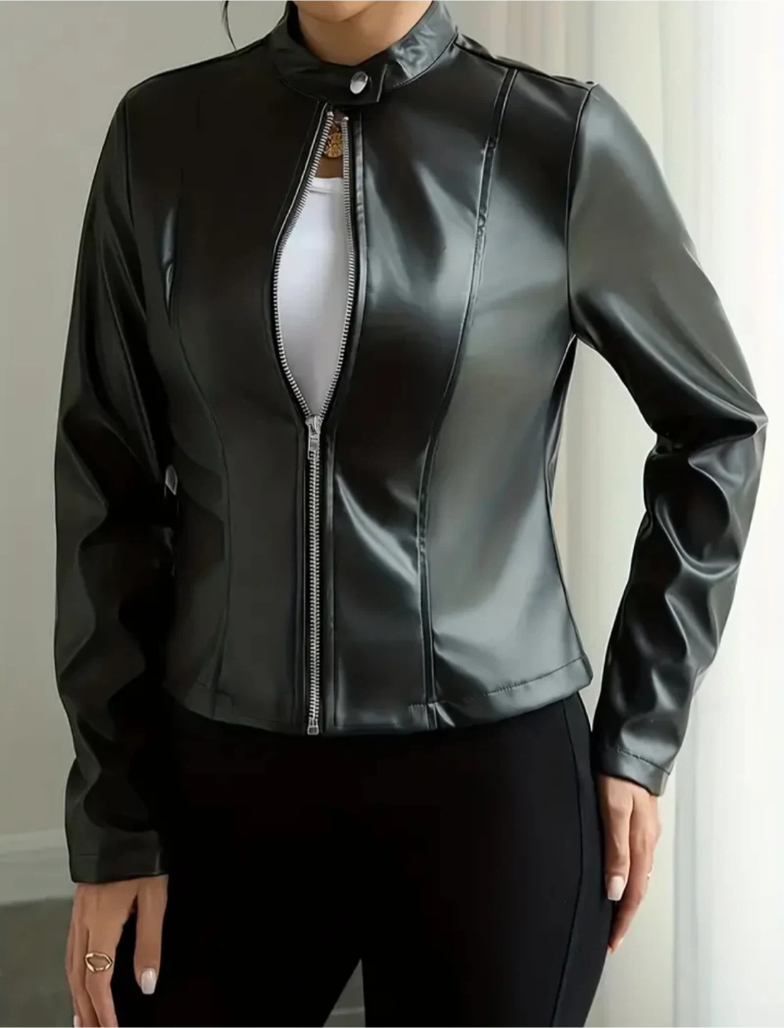 New Black Leather Jacket - photo 3