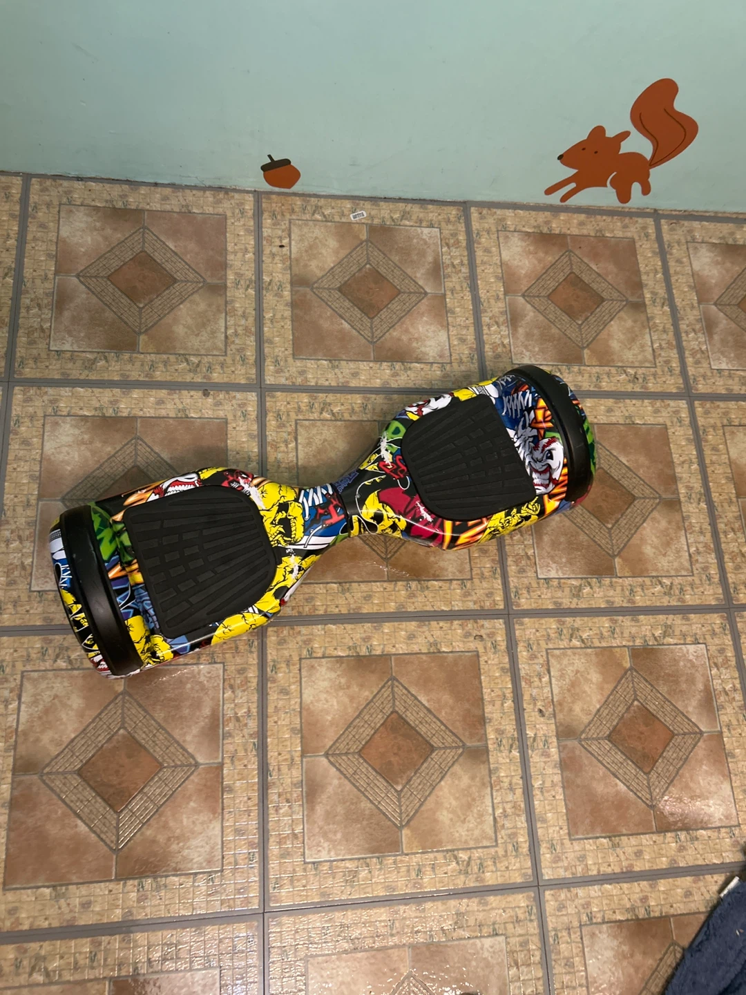 Hoverboard with Graffiti-Style Design