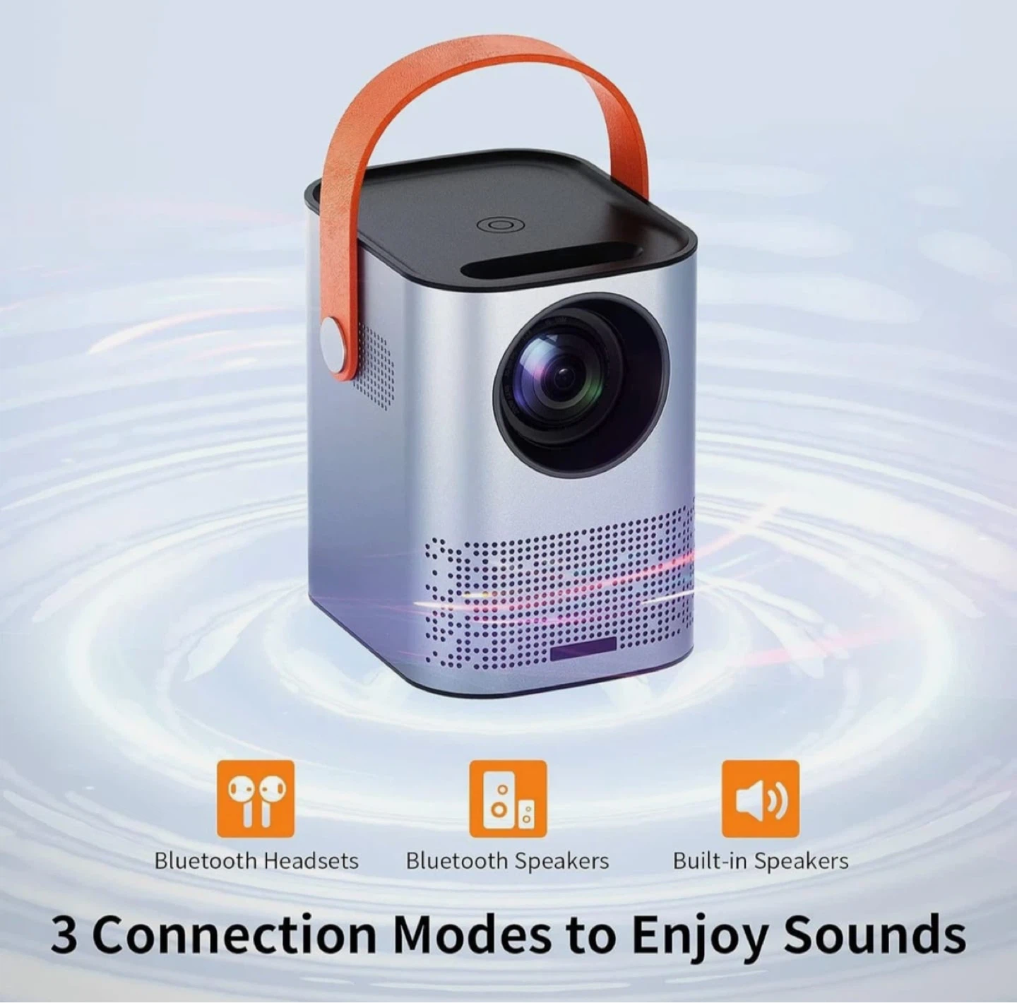 Meauro Portable Mini Projector with Remote and Accessories - photo 5