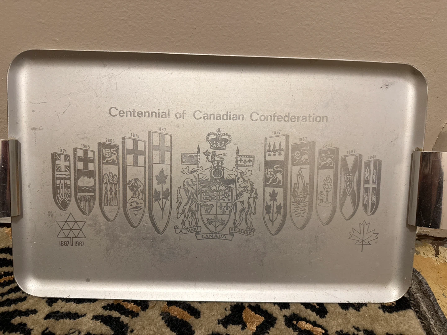 Centennial of Canadian Confederation Tray