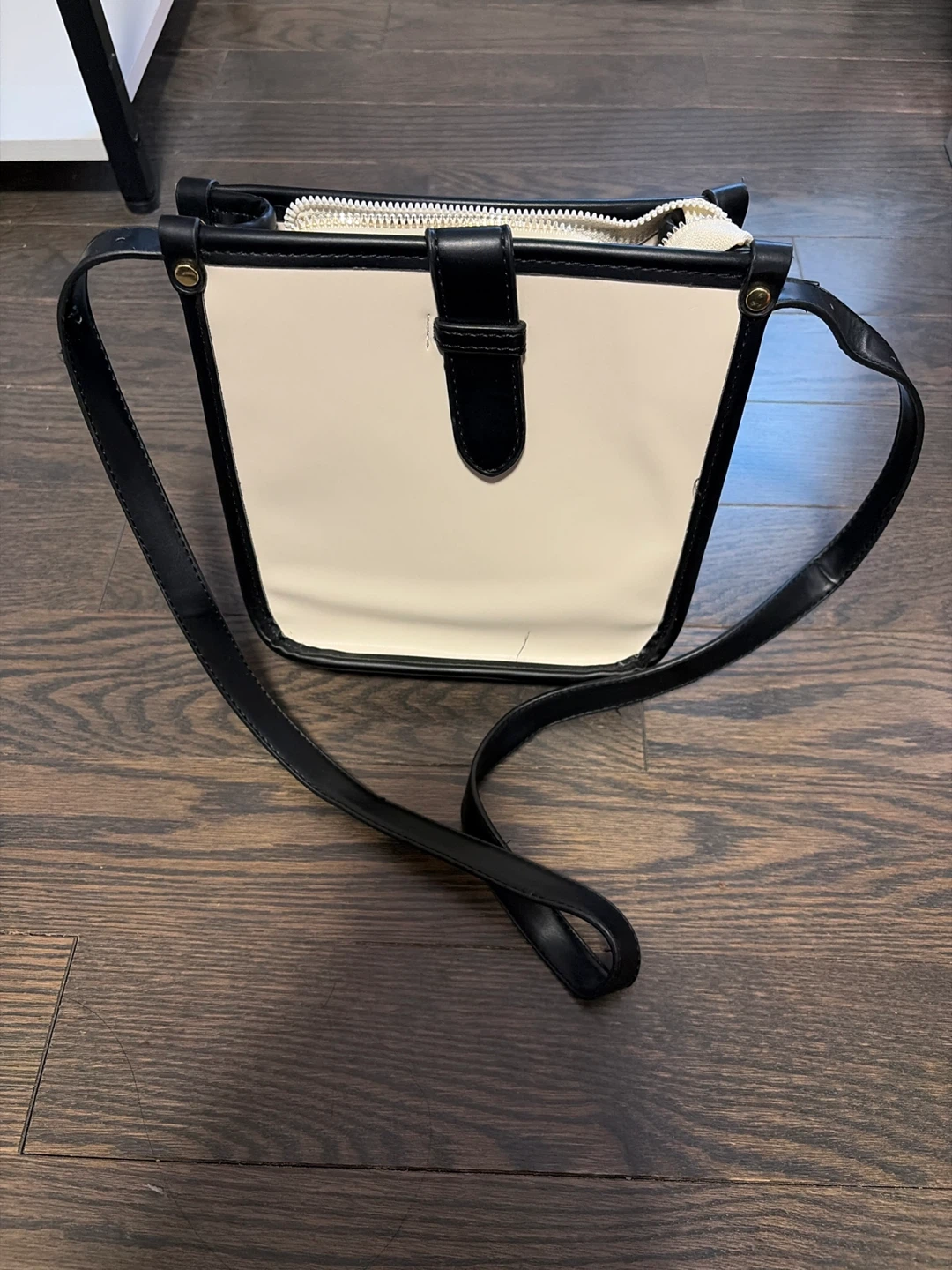 Black and White Crossbody Bag