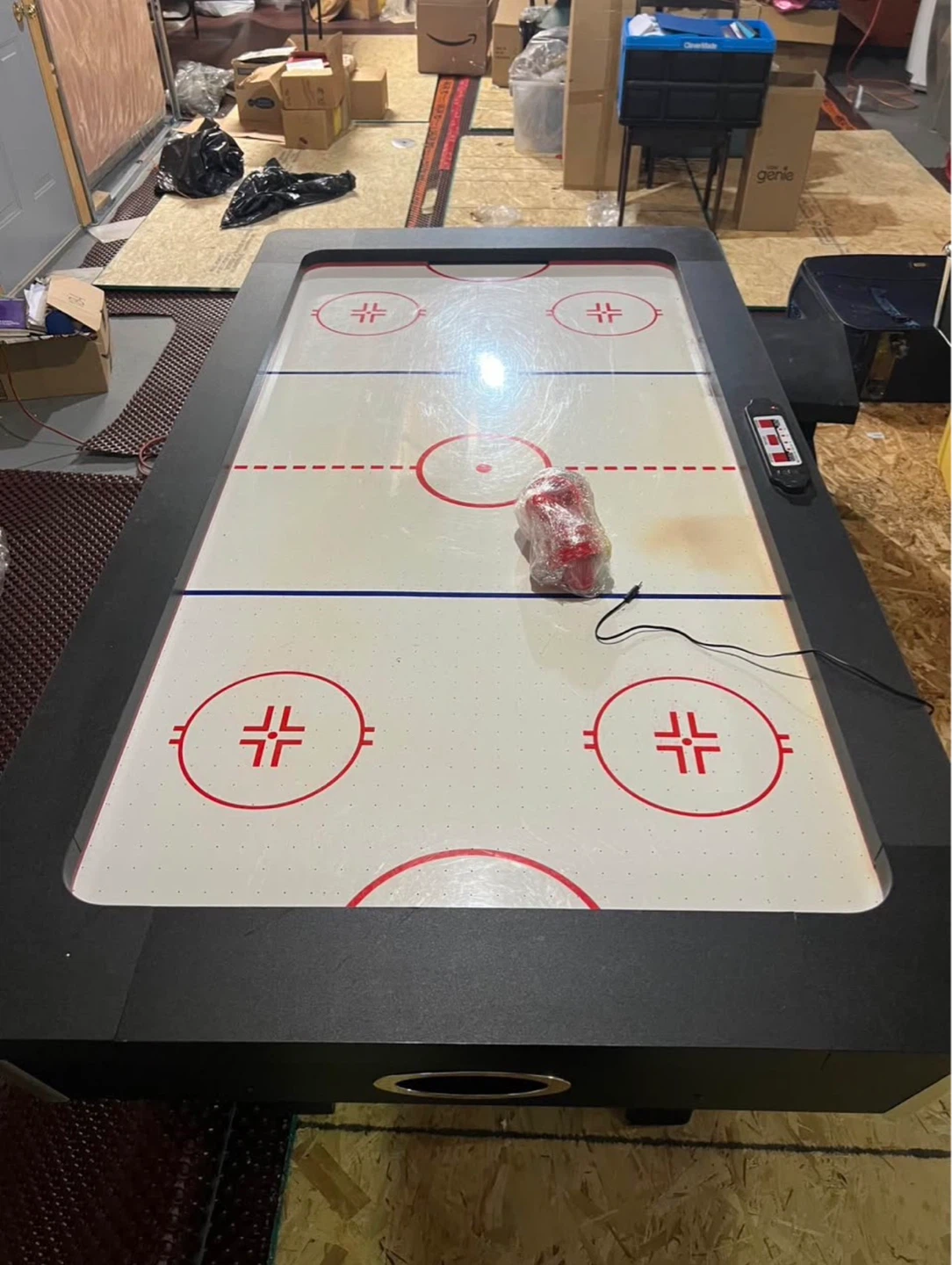 Air Hockey Table with Digital Scoreboard