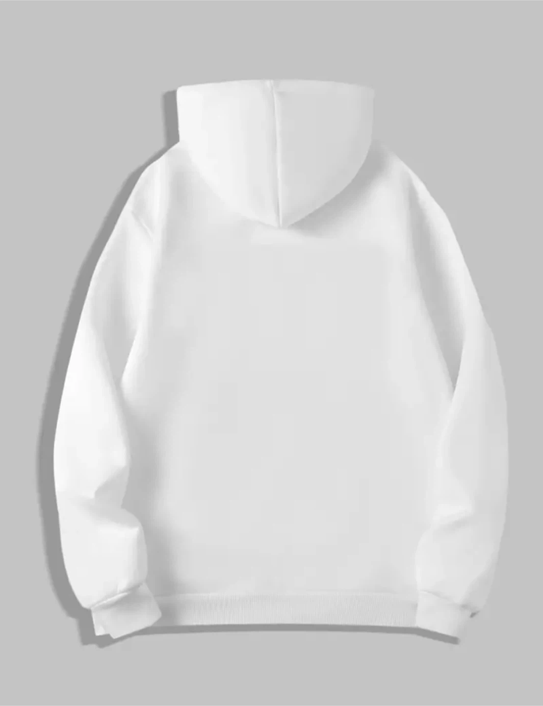 New White Zip-Up Hoodie with Dragon Graphic - photo 2