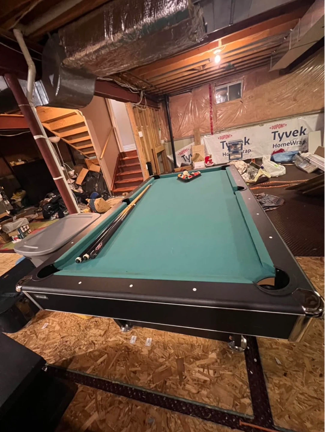 Pool Table with Cues and Balls - photo 2