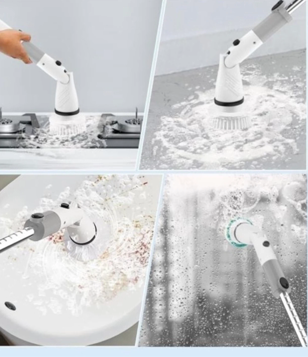 Electric Spin Scrubber with Extension Arm - photo 2