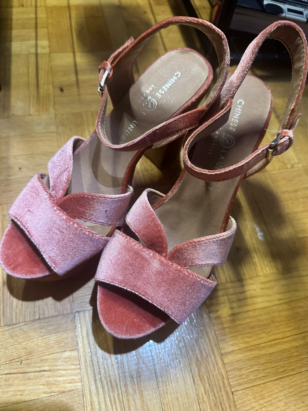 Chinese Laundry Velvet Platform Heels - Size 7.5 - photo 2