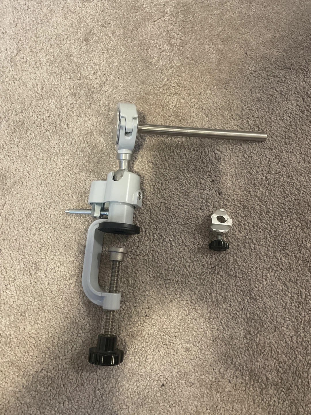 Adjustable C-Clamp Mount with Mini Ball Head