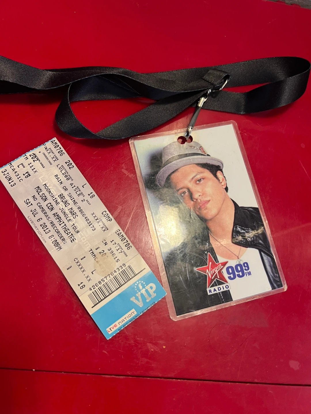 Bruno Mars VIP Pass and Ticket