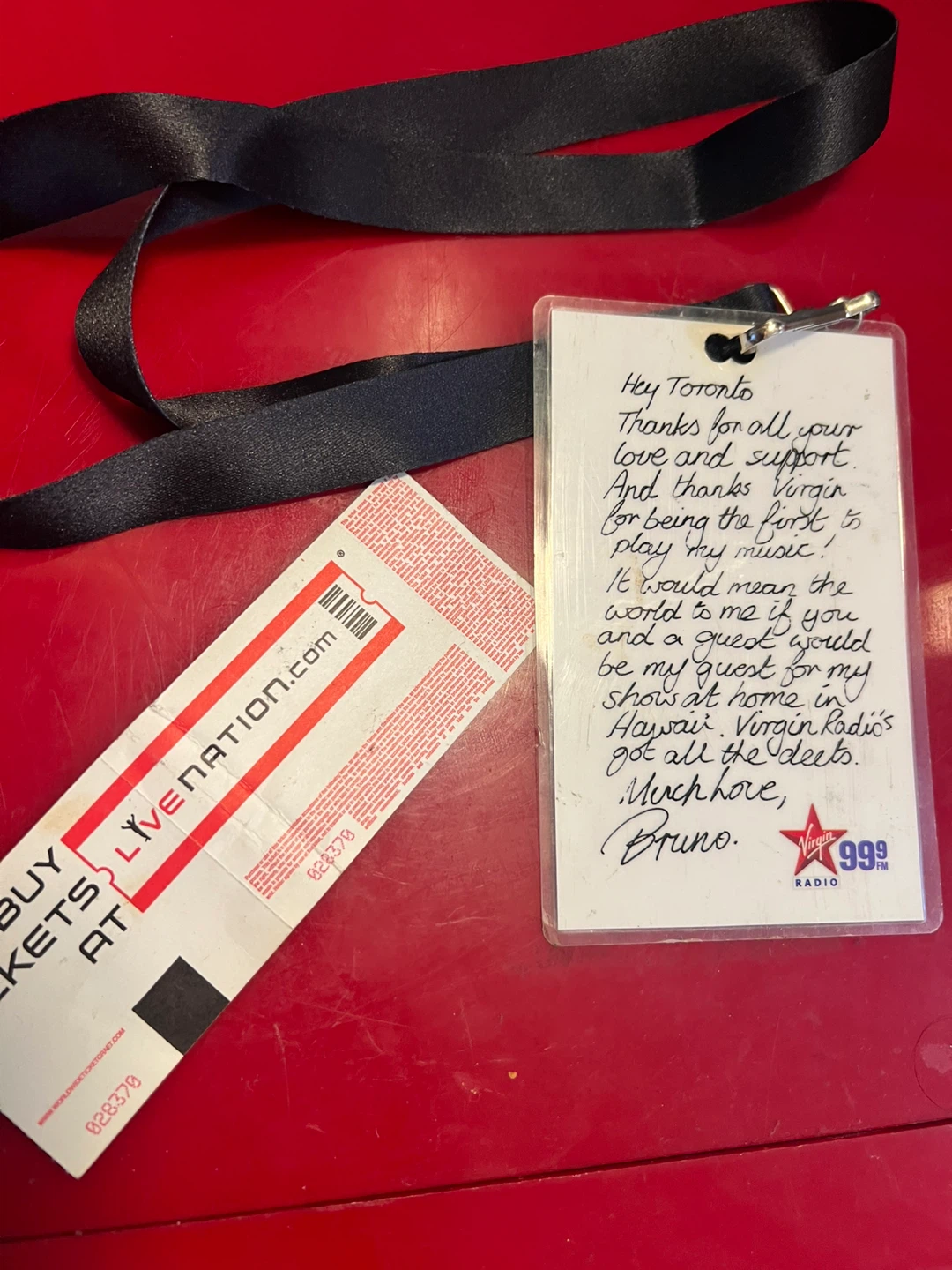 Bruno Mars VIP Pass and Ticket - photo 2