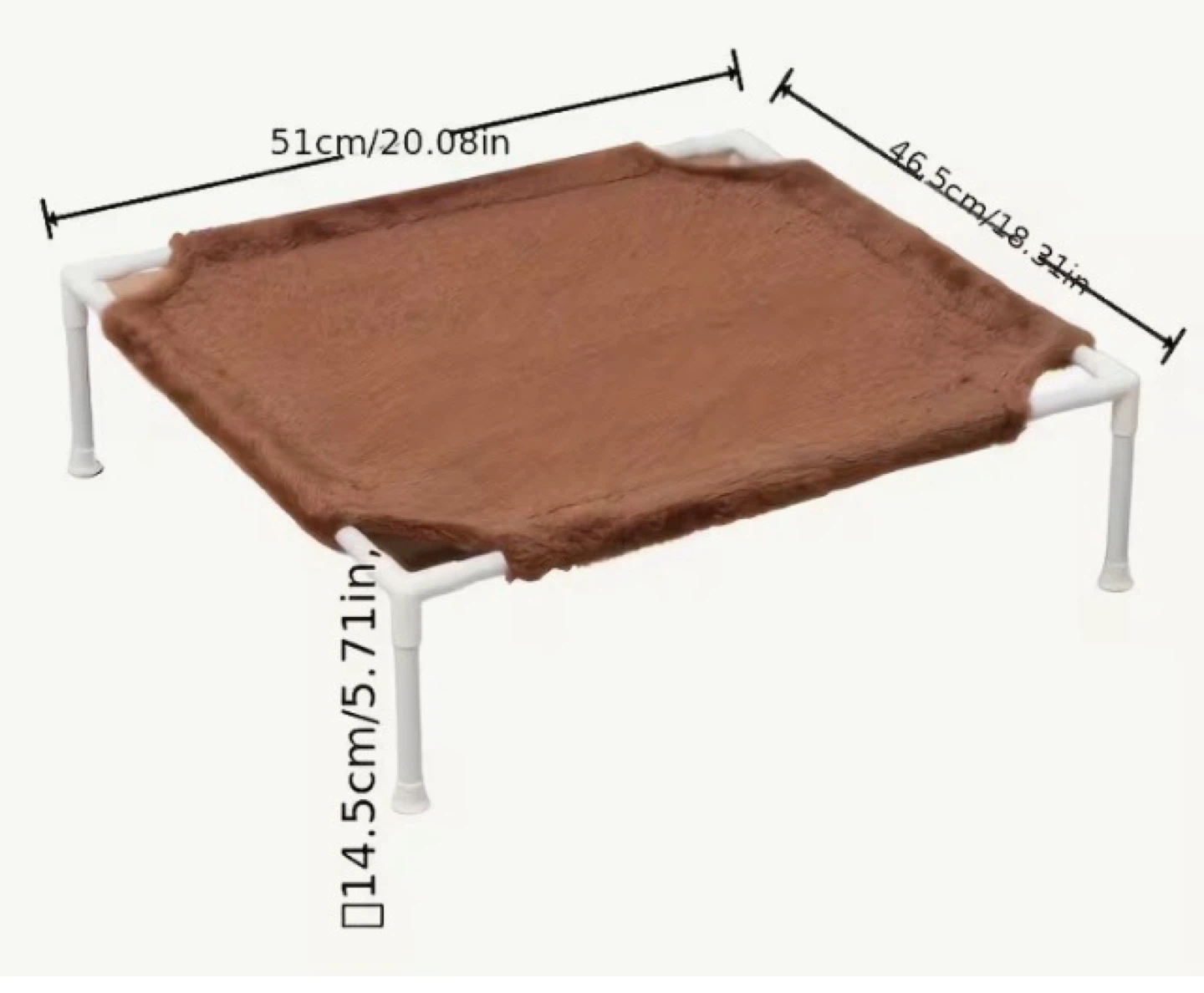 Elevated Pet Bed - Brown - photo 2