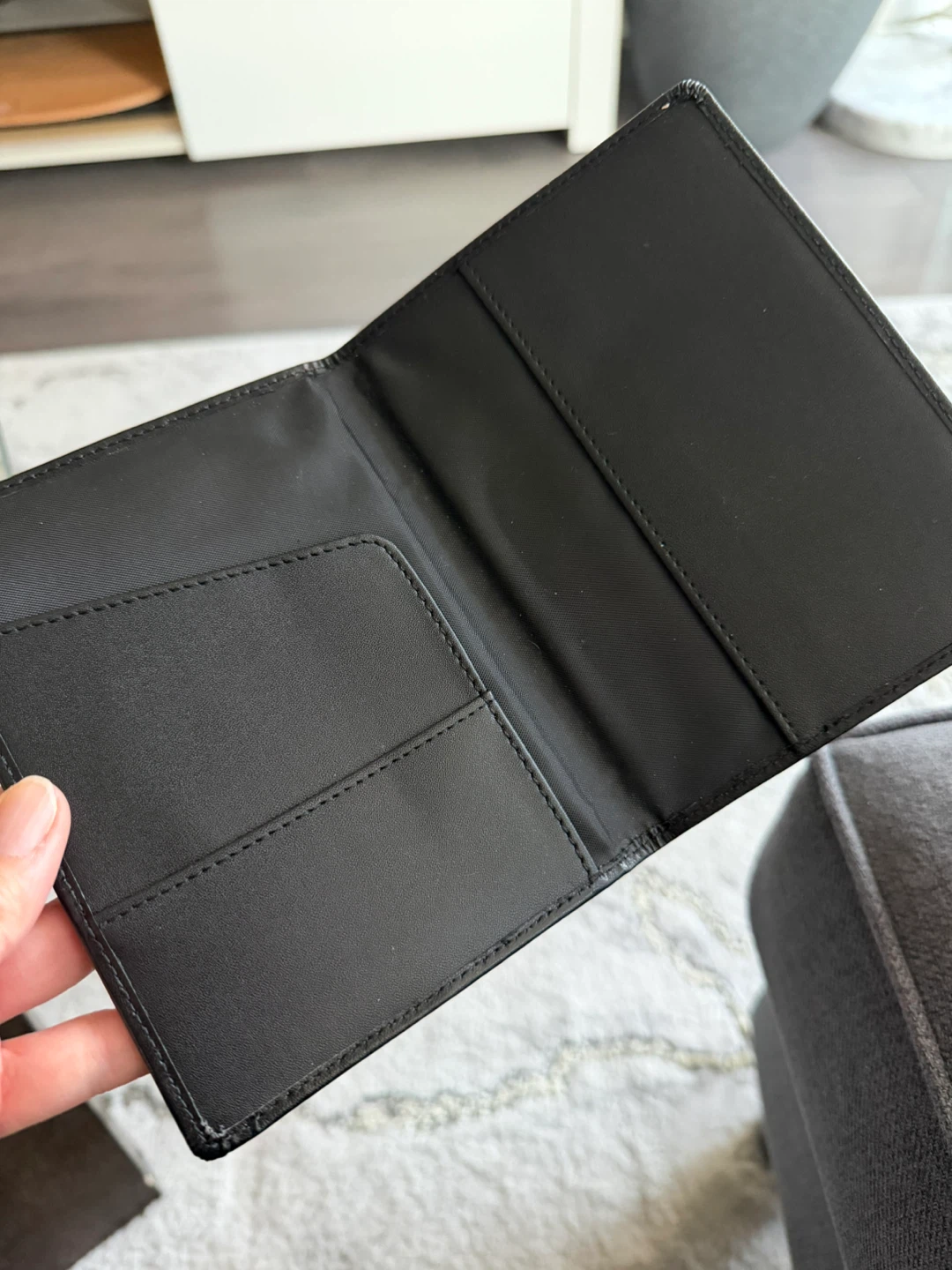 Aeroplan Black Bonded Leather Travel Document Holder - photo 2