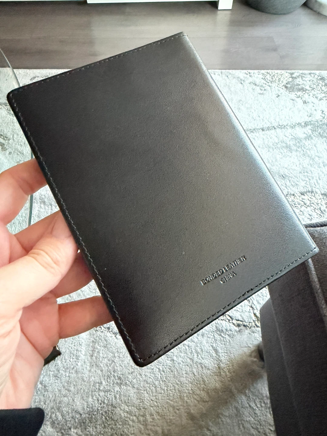 Aeroplan Black Bonded Leather Travel Document Holder - photo 3
