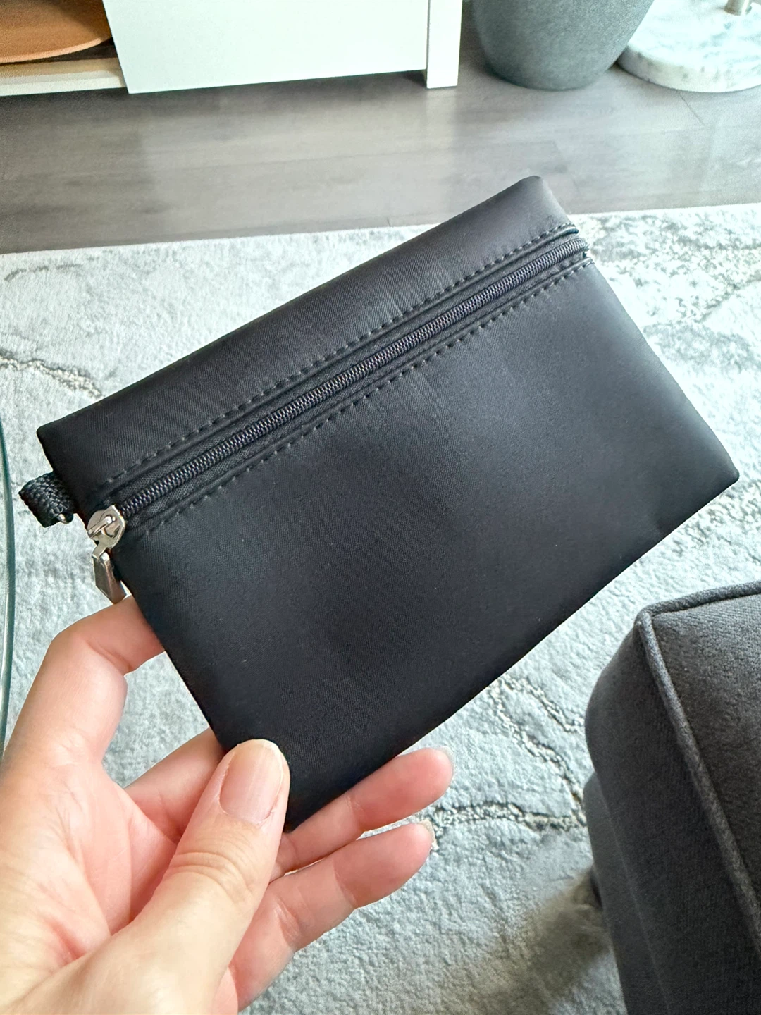 Black Zippered Pouch