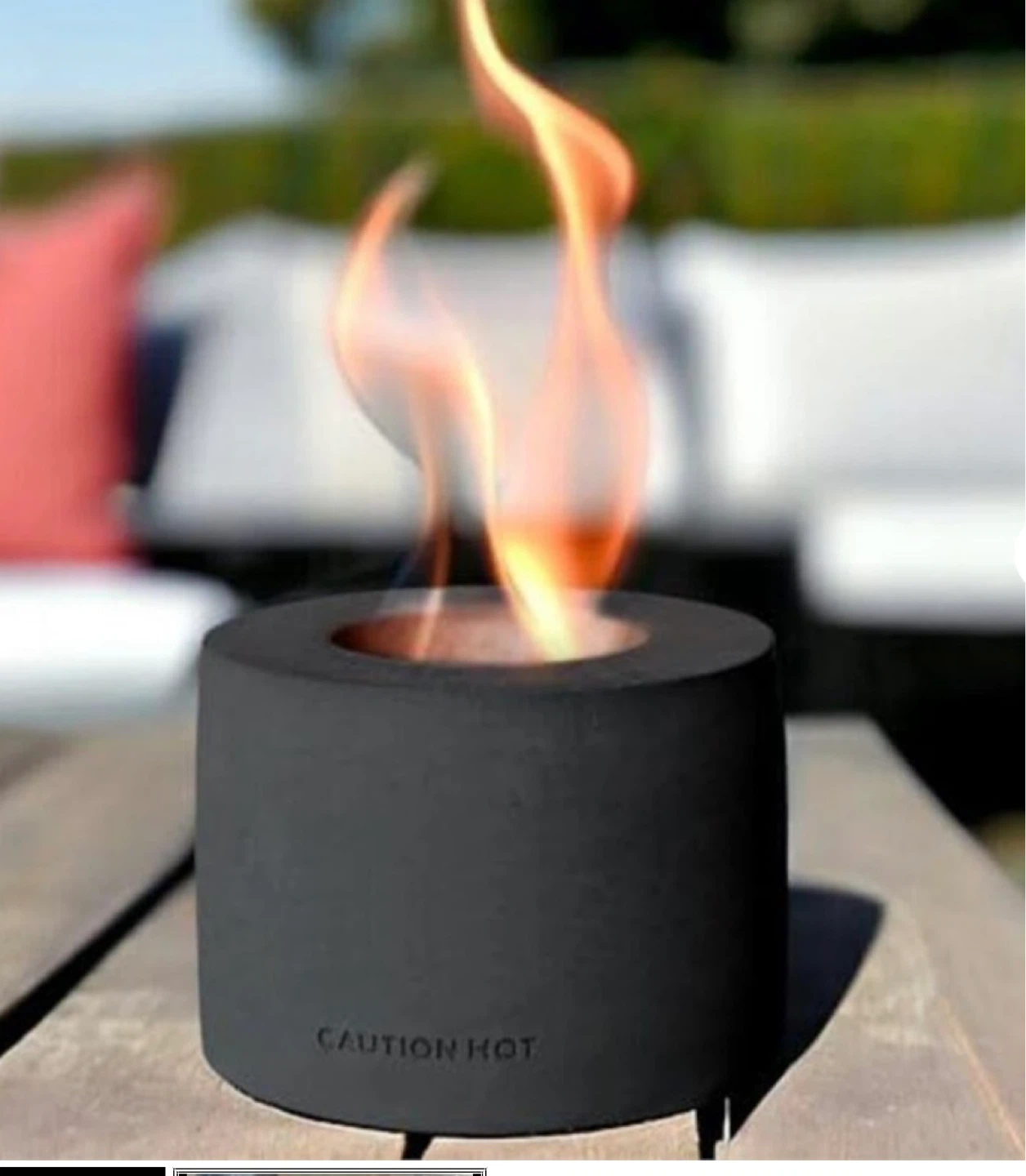 Colsen Tabletop Ethanol Fireplace - Black - photo 2