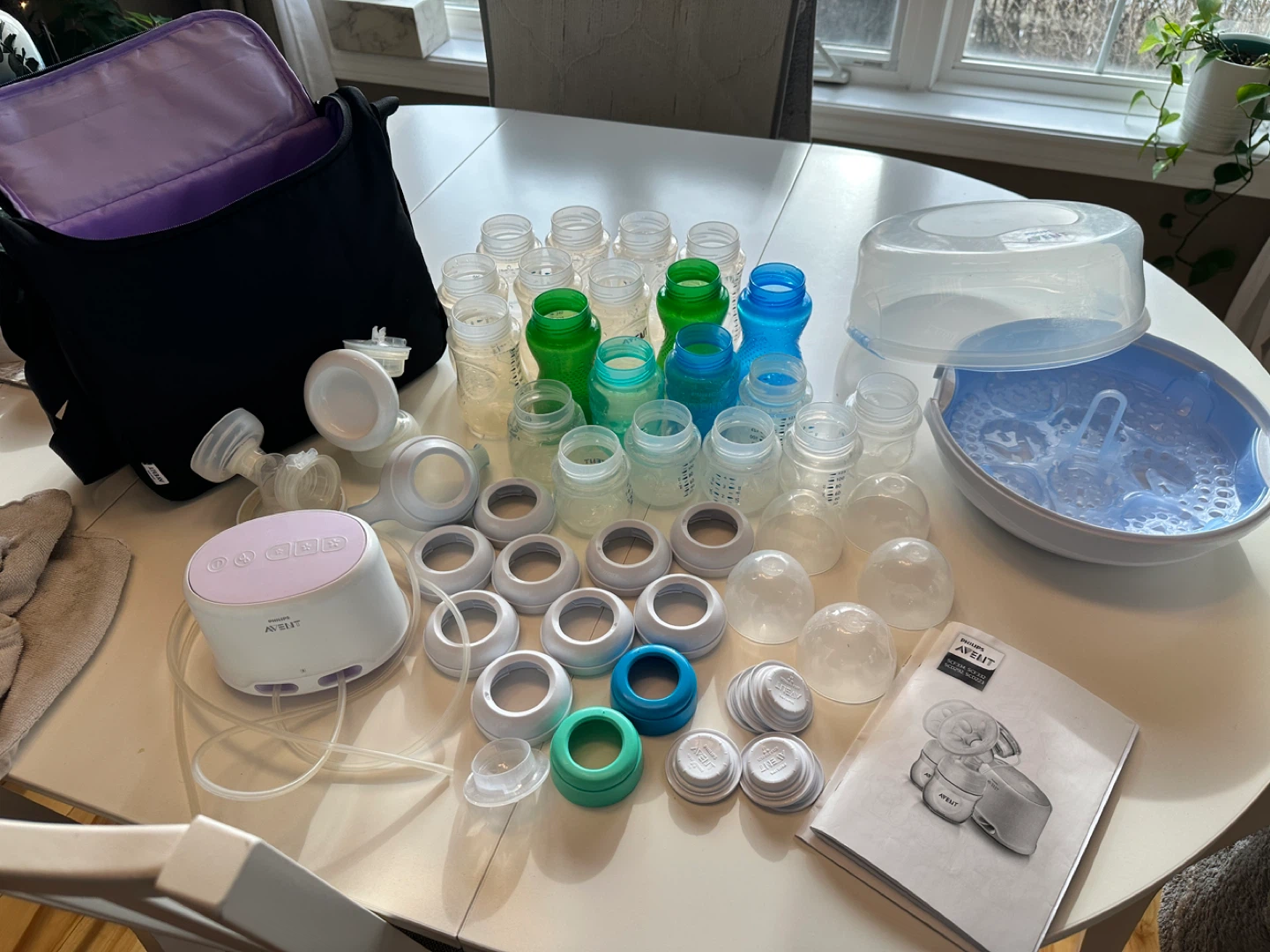 Philips Avent Breast Pump w/ Sterilizer & Accessories