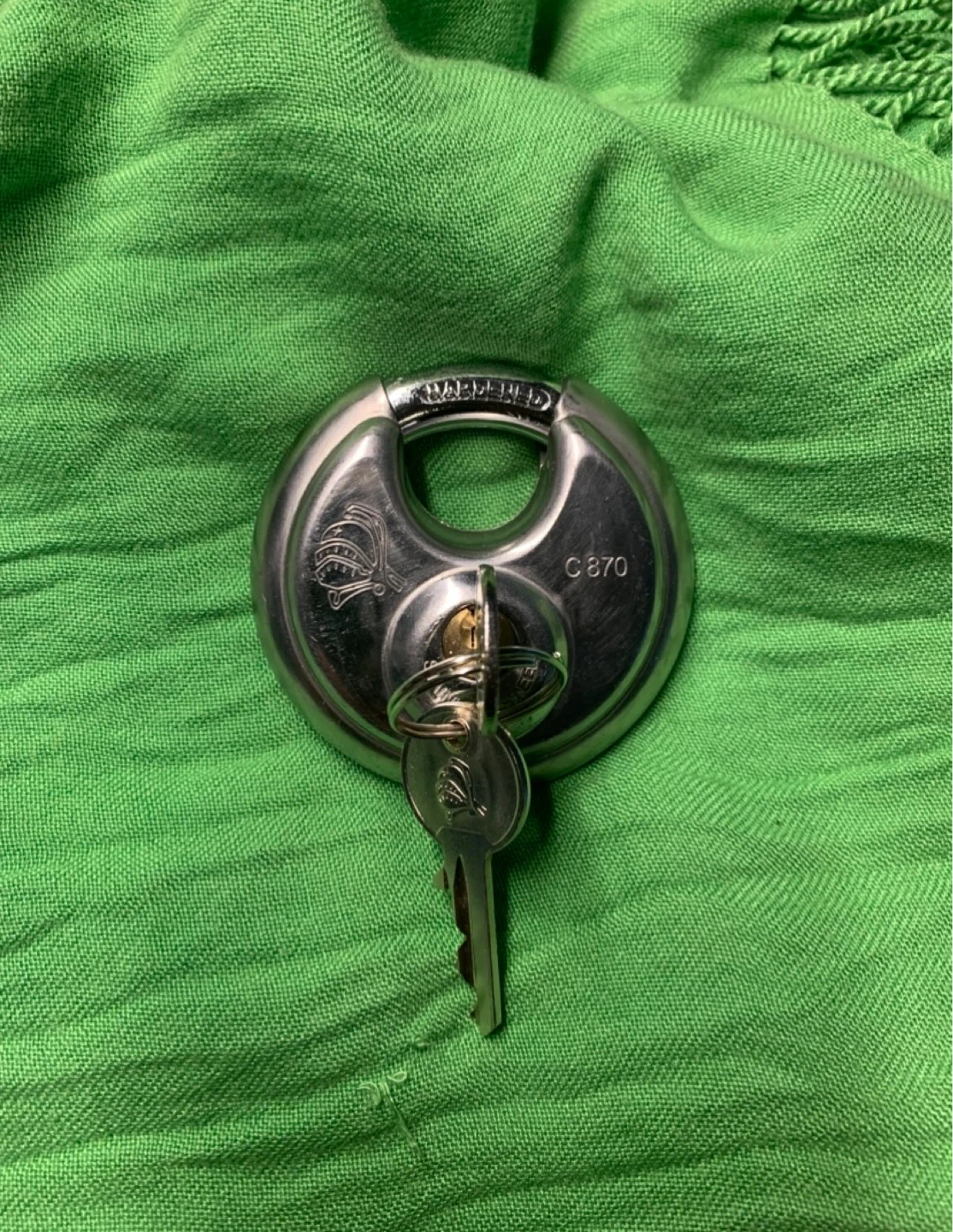 Chateau C870 Stainless Steel Disc Lock with 2 Keys