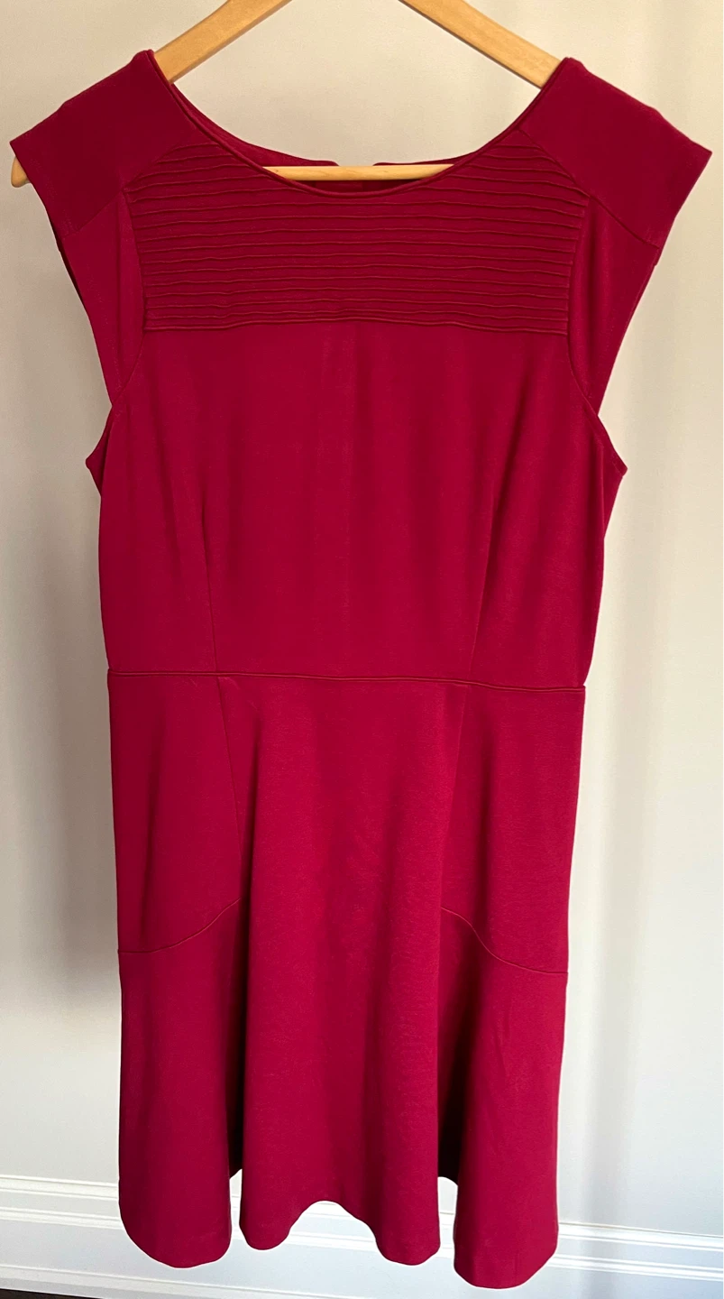 Banana Republic Red Wine Cap Sleeve Dress - photo 4
