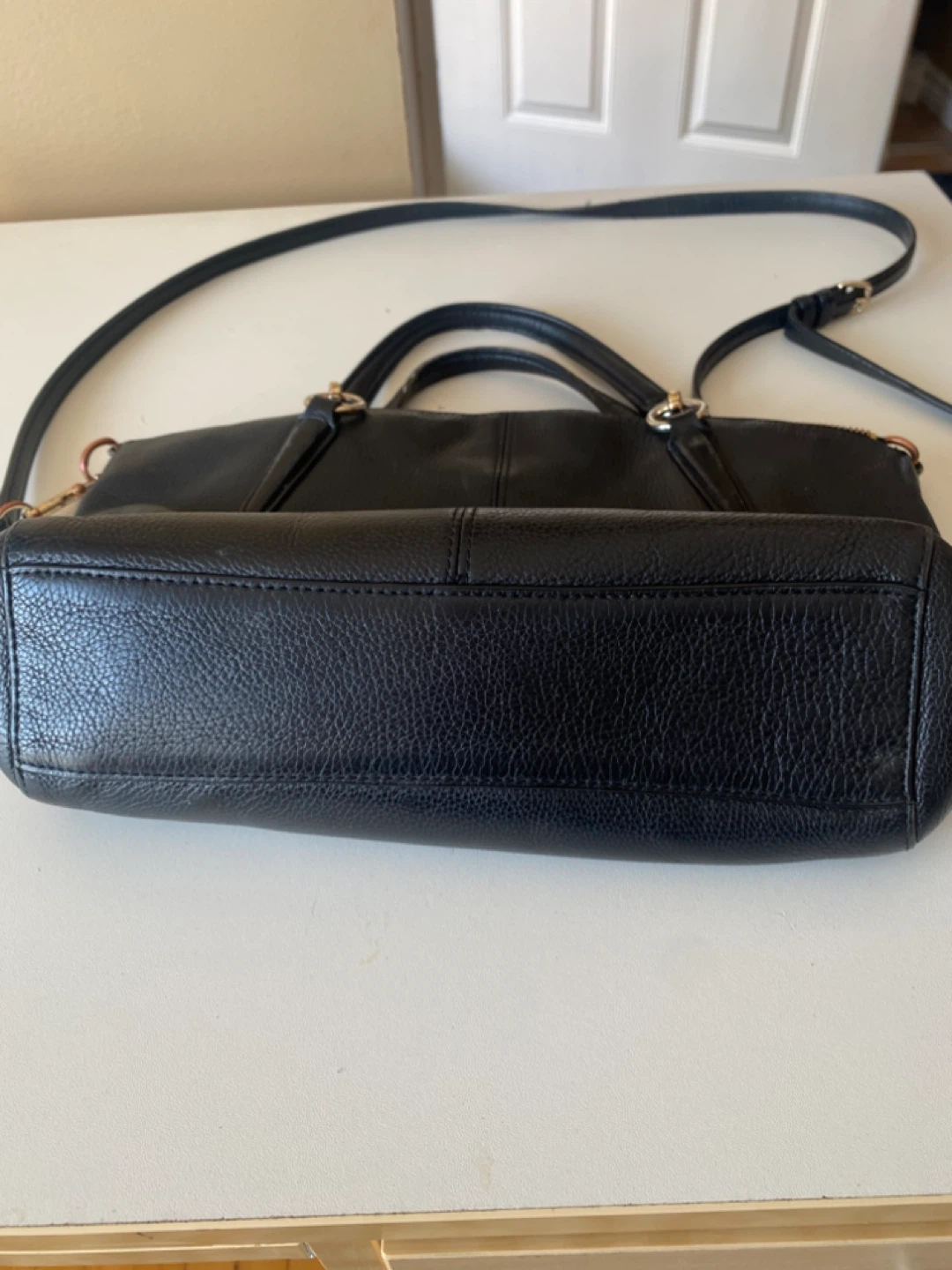Coach Black Leather Satchel Bag - photo 3