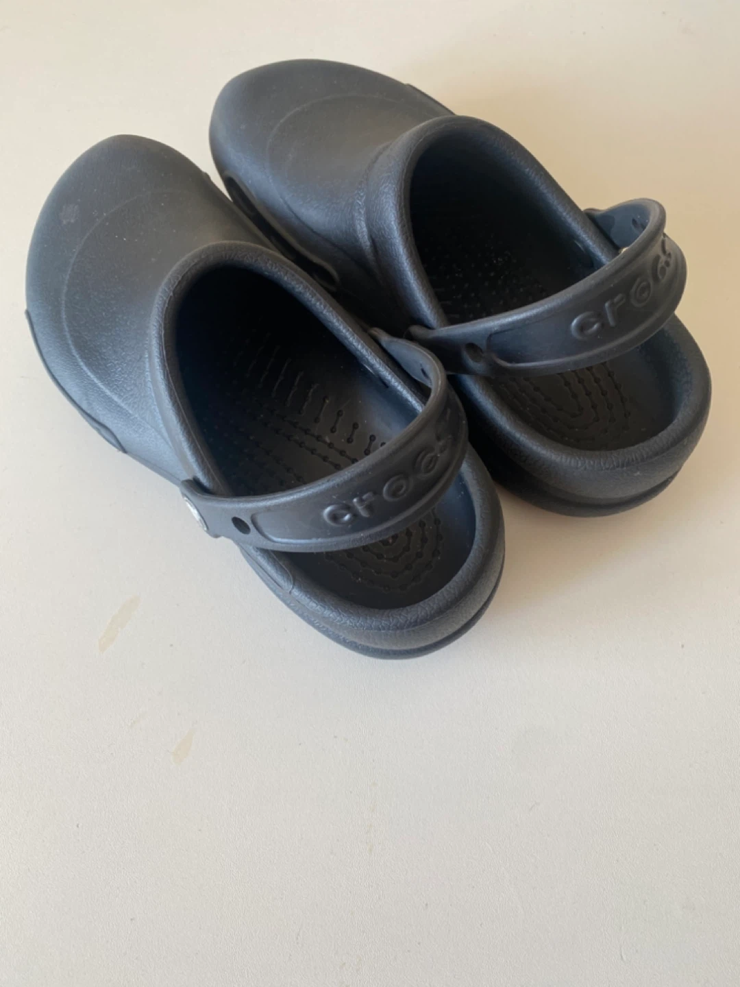 Crocs Black Slip-On Work Shoes Size M 8 / W 10 - photo 2