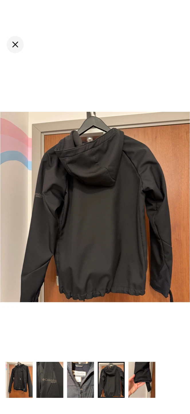 Columbia Black Hooded Softshell Jacket - photo 3