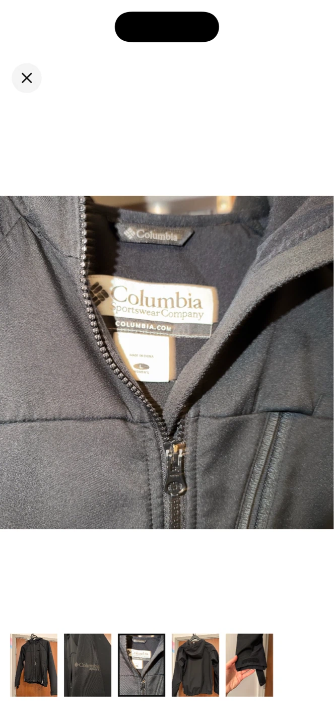Columbia Black Hooded Softshell Jacket - photo 2