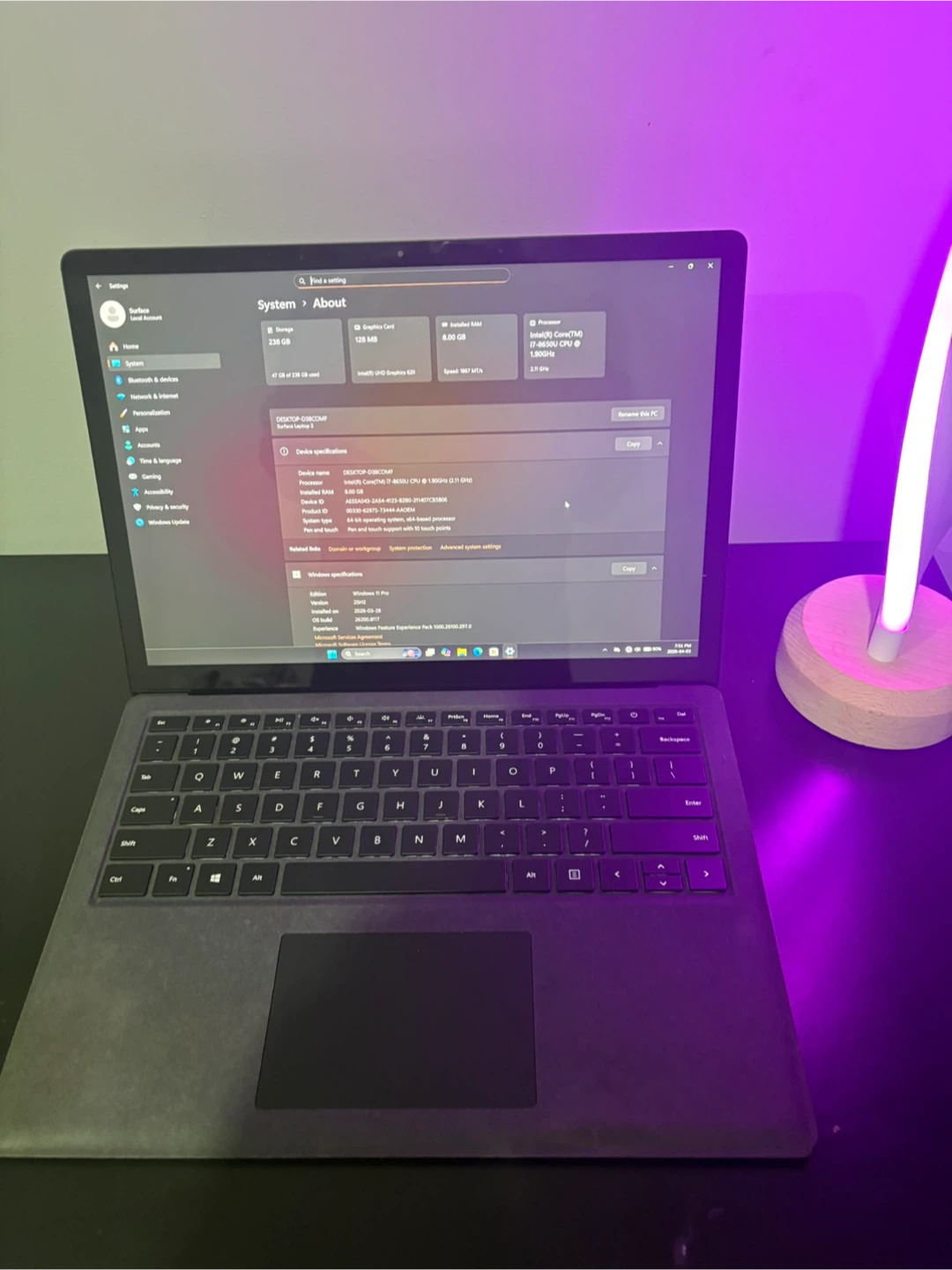Microsoft Surface Laptop 2 year 2018 - photo 4