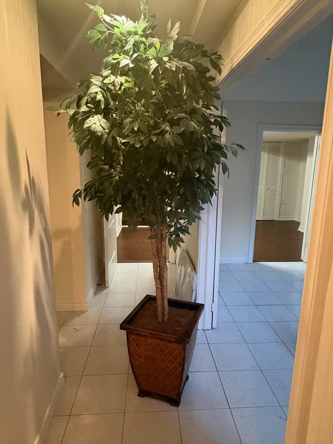 Artificial plants Decorative Faux Tree in Woven Planter