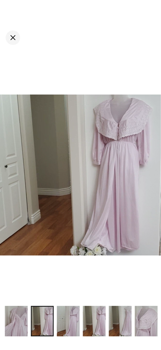 2 pc set | Lilac Nightgown with Robe - photo 2