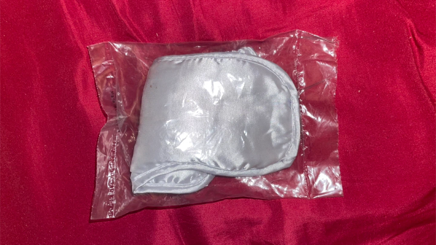 New Satin Eye Mask - Silver