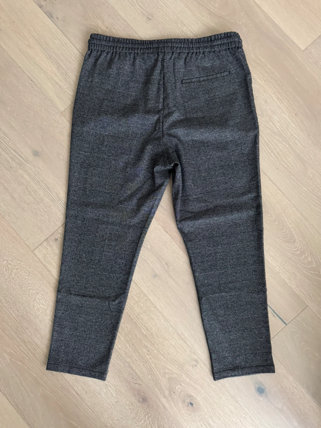ONLY & SONS Grey Plaid Elastic Waist Pants - X-Large - photo 2