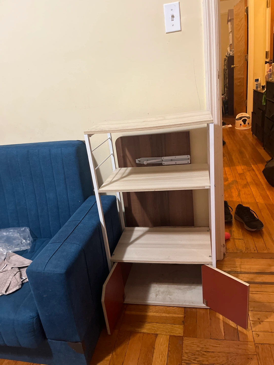 Multi-shelf storage unit with cabinet - photo 2