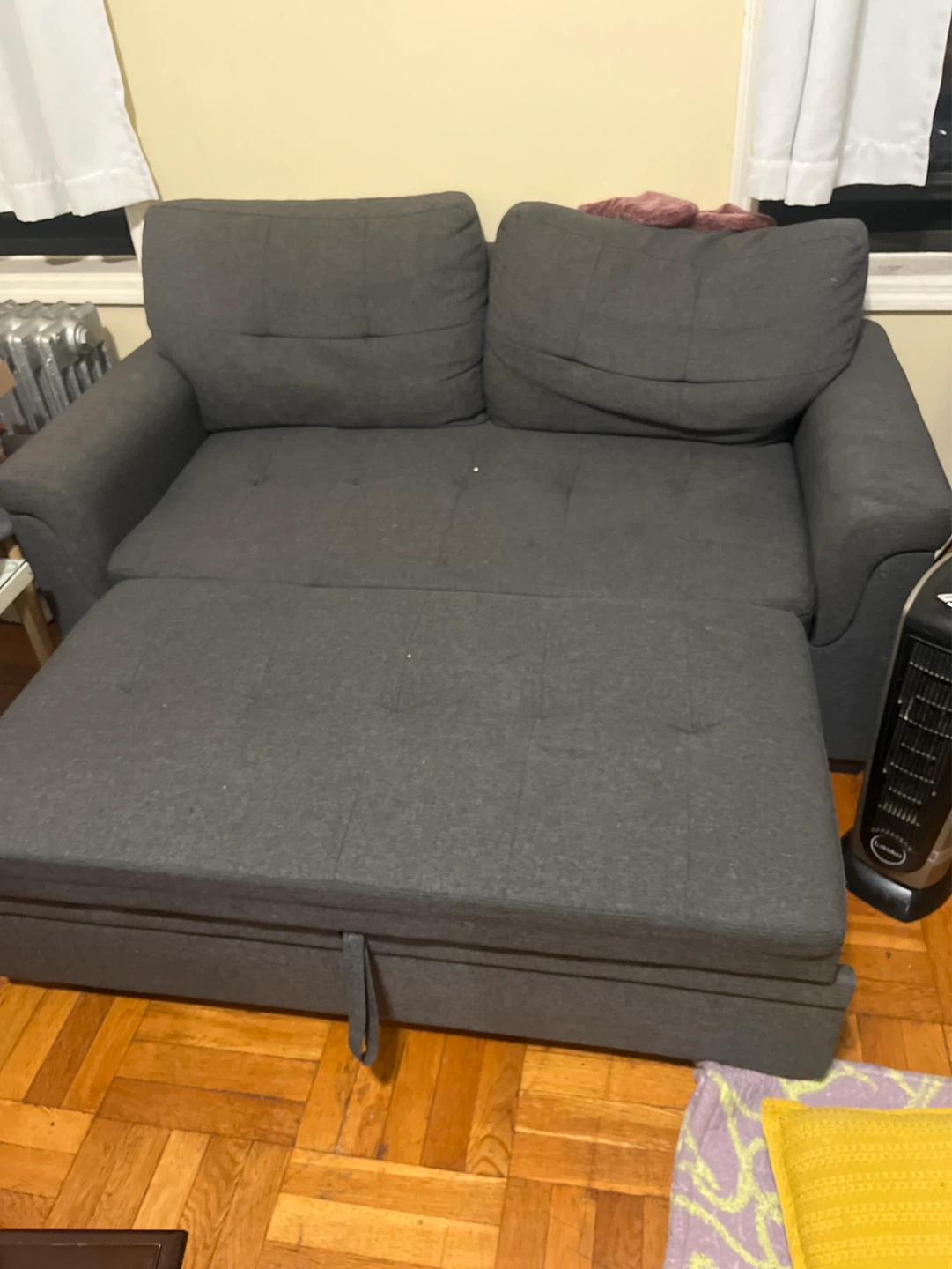 Dark Gray Sleeper Sofa with Storage - photo 2