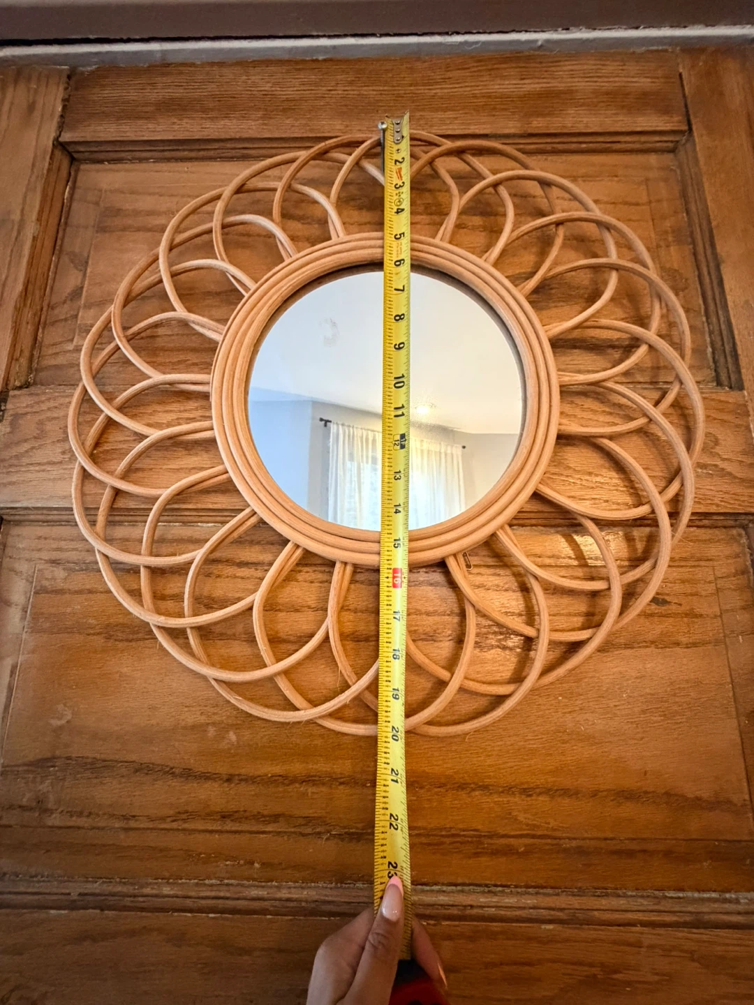 Rattan Sunburst Mirror - photo 2