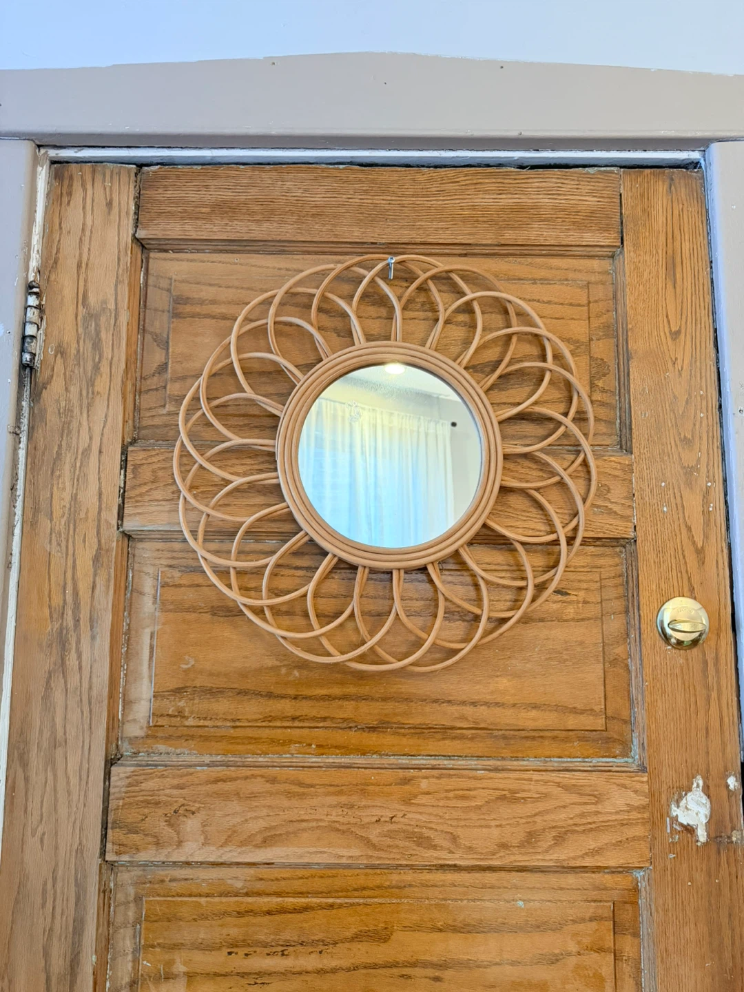 Rattan Sunburst Mirror