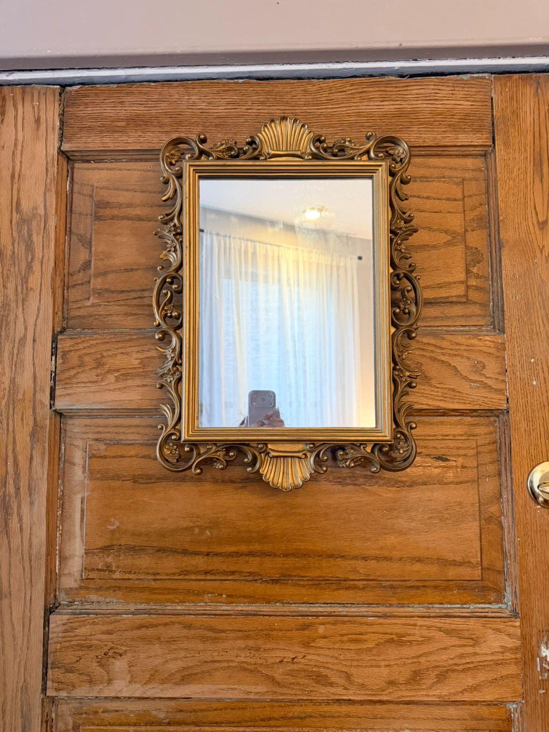 Ornate Gold Gilt Mirror