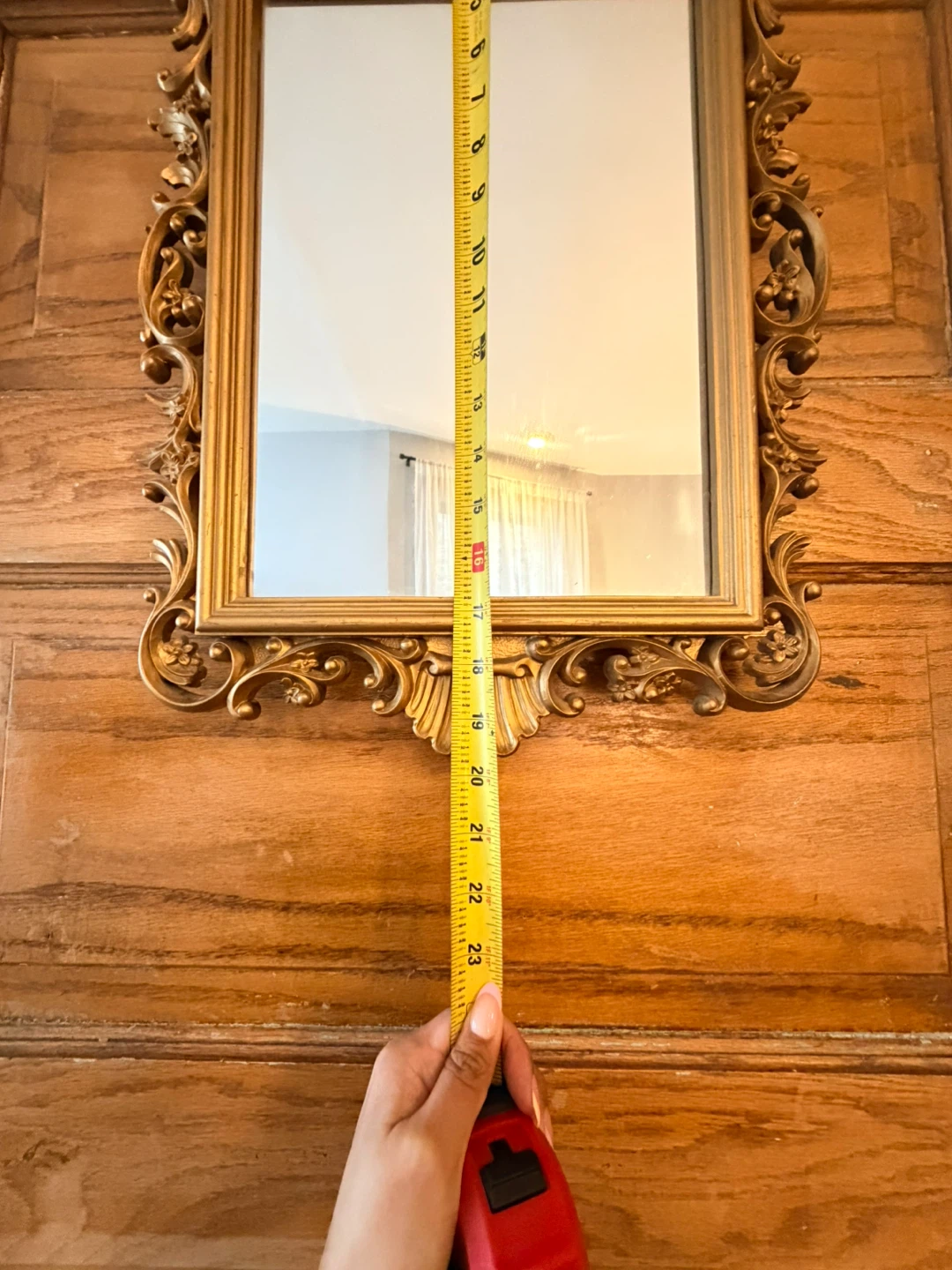 Ornate Gold Gilt Mirror - photo 2