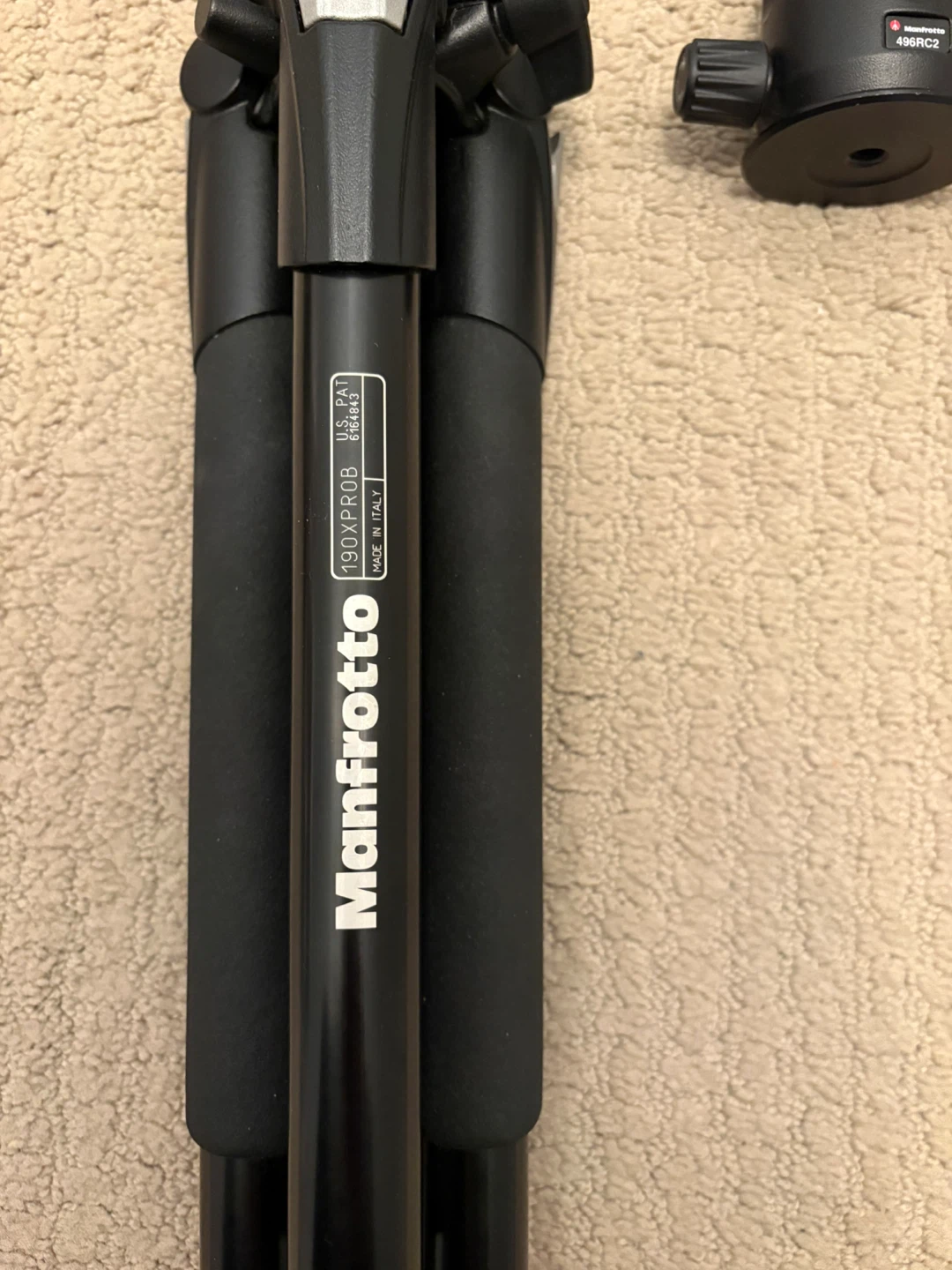 Manfrotto 190XPROB Tripod with 496RC2 Ball Head - photo 5