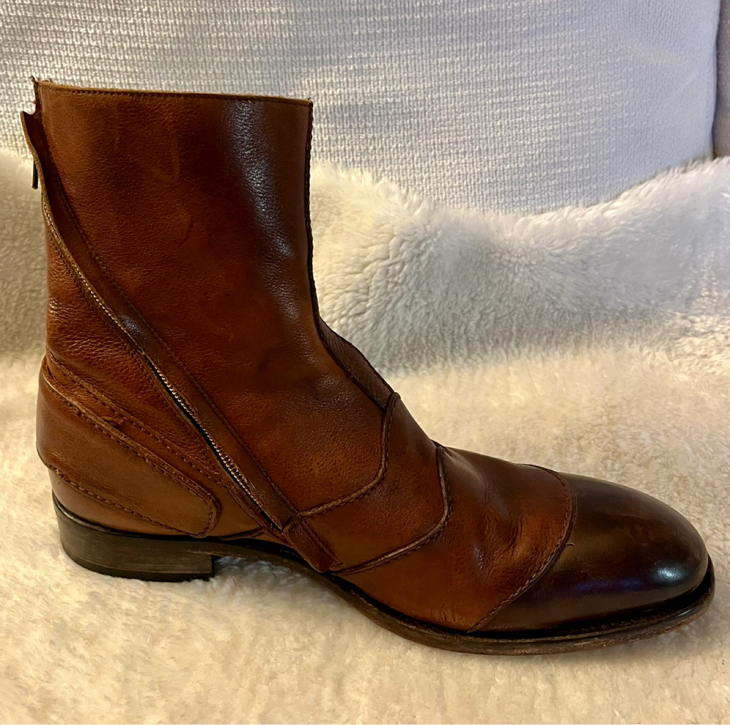 To Boot New York Adam Derrick Leather Boots Size 10.5 - photo 5