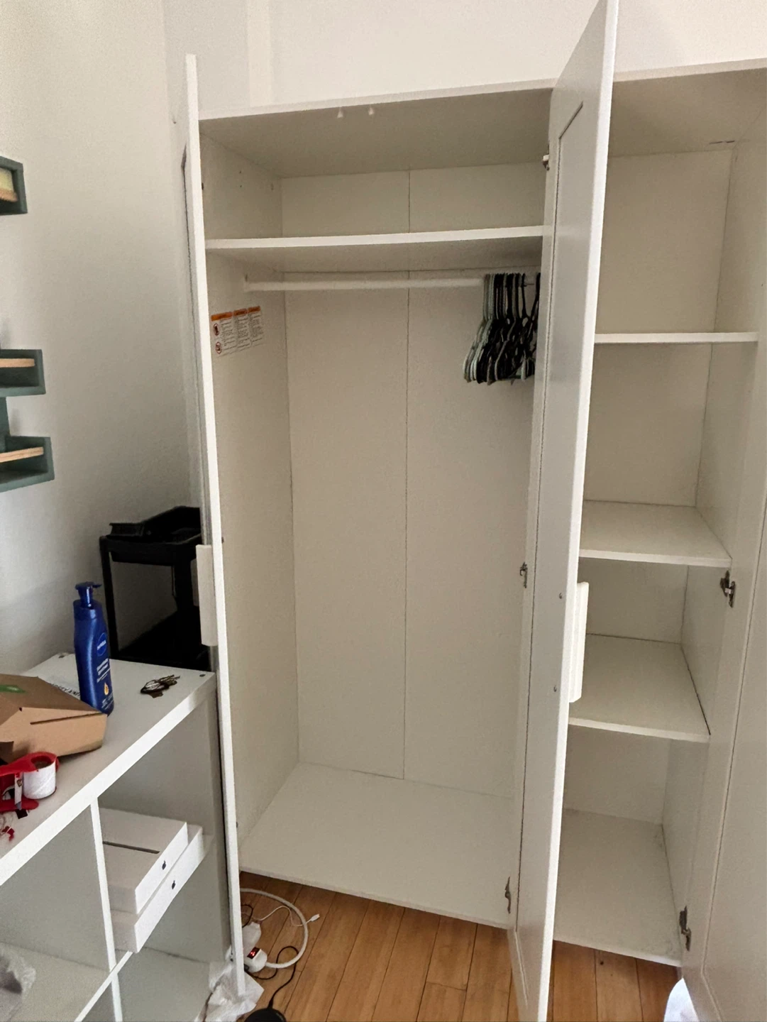 IKEA BRIMNES 3-Door Wardrobe with Mirrors - photo 3