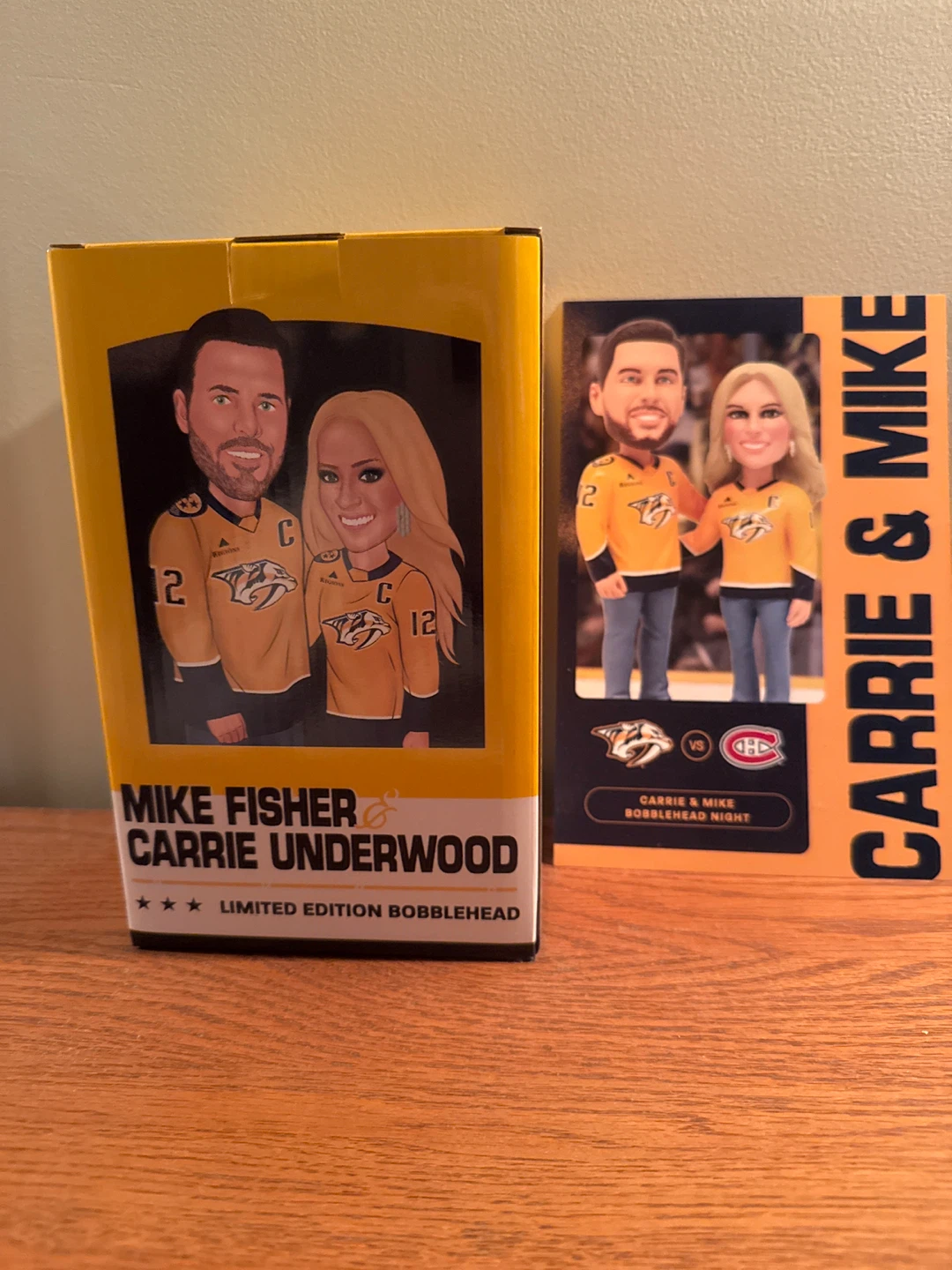 Mike Fisher & Carrie Underwood Limited Edition Bobblehead