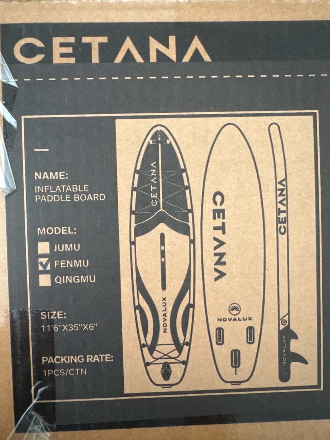 CETANA Inflatable Paddle Board - BRAND NEW IN BOX