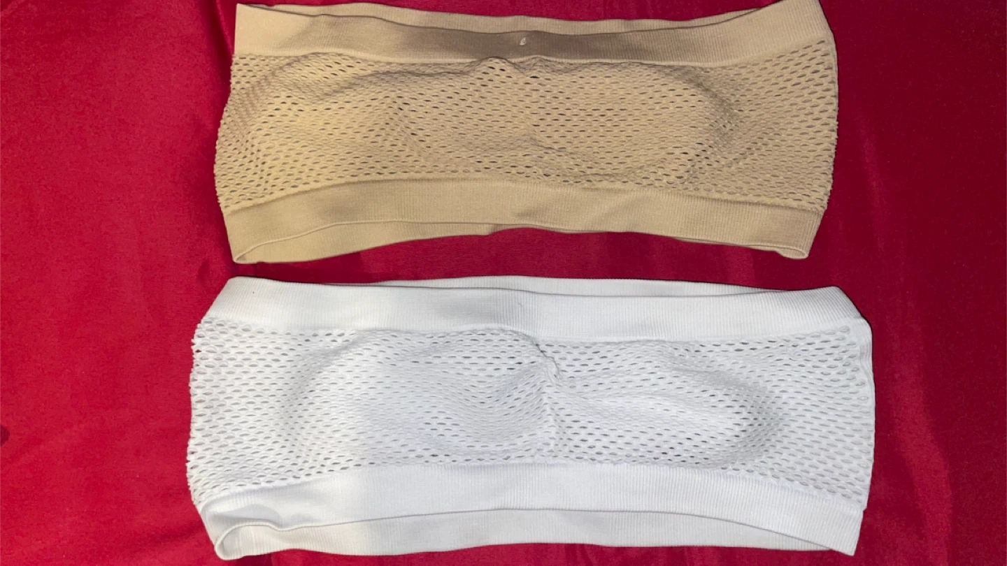 4-Pack Seamless Bandeau Bras - Black, White, Nude - photo 4