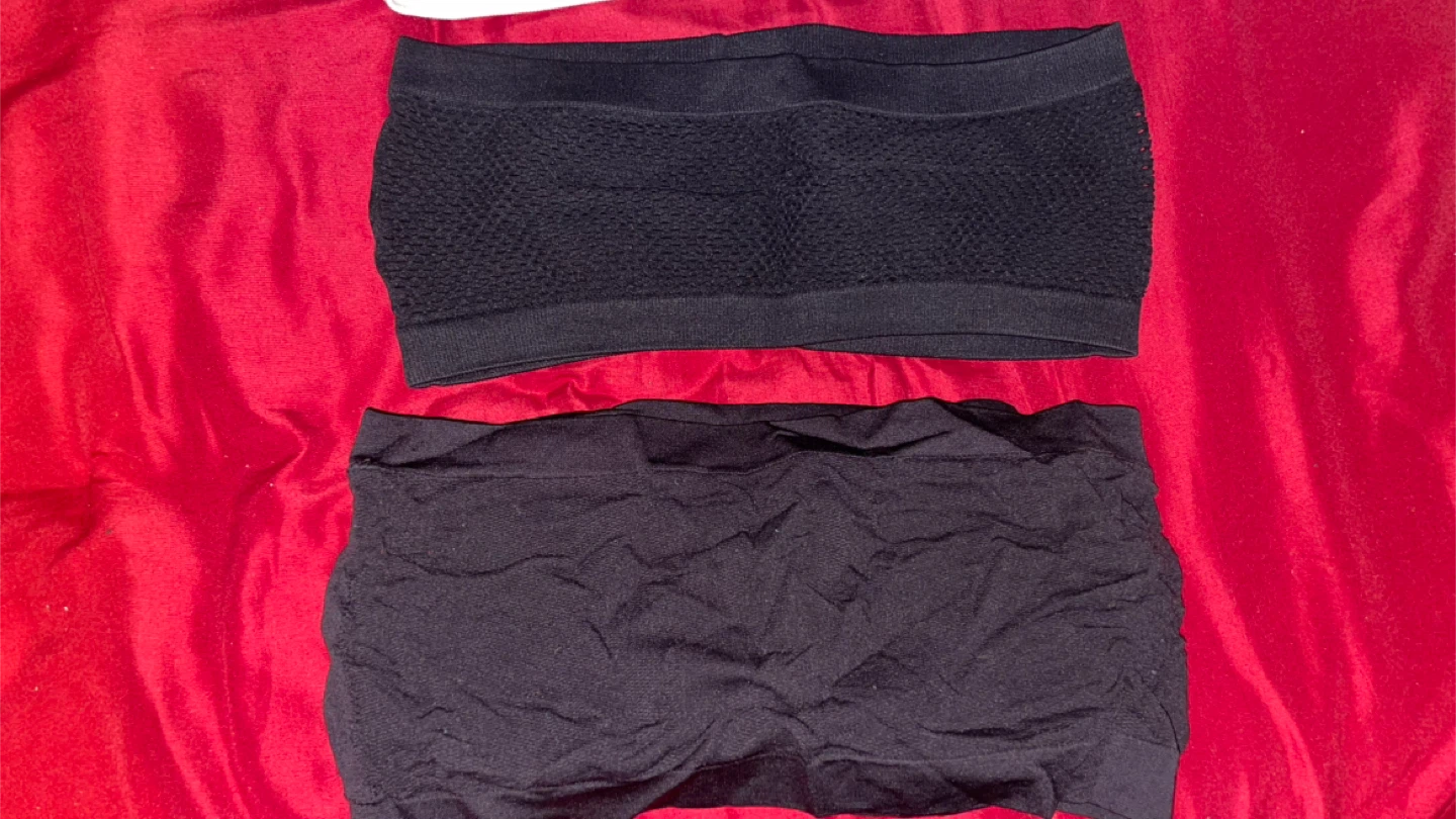 4-Pack Seamless Bandeau Bras - Black, White, Nude - photo 5