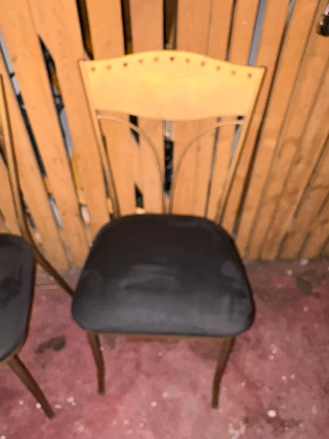 Set of 4 Gold & Black Dining Chairs - photo 4
