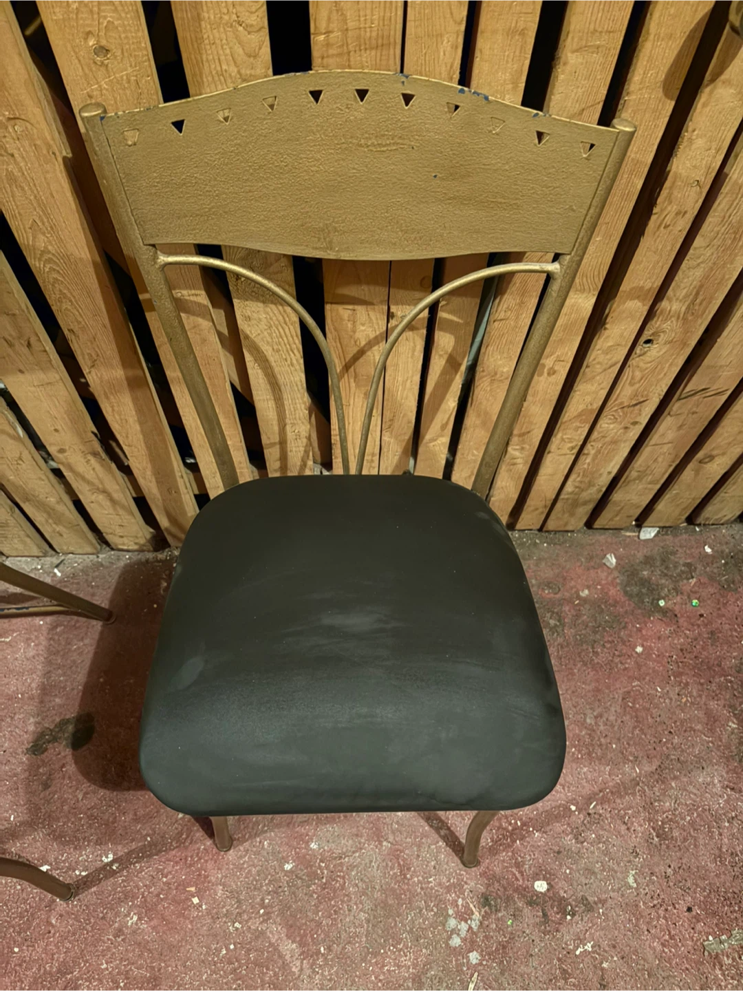 Set of 4 Gold & Black Dining Chairs - photo 2