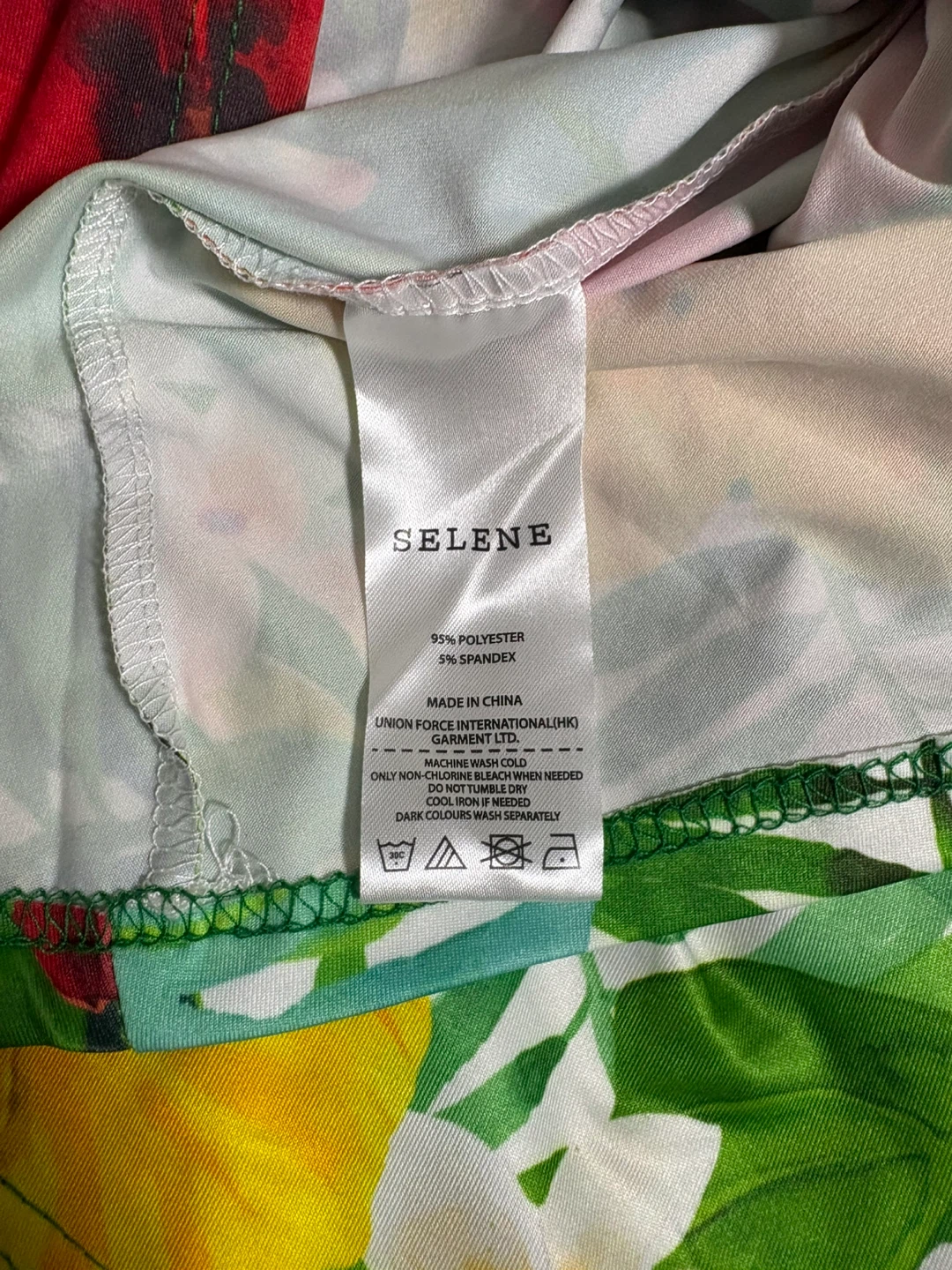 Selene Women's Tropical Print Wrap Dress Size XL - photo 3